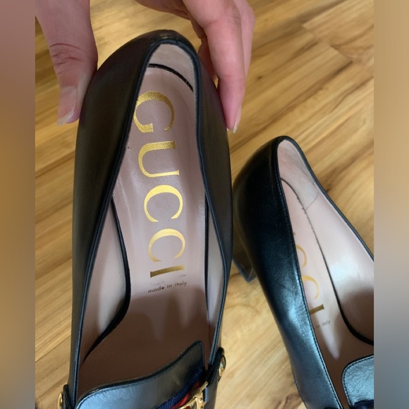 Gucci Sylvie Loafer with Block Heel - Picture 9 of 12